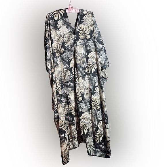 Palm Print Caftan | Jennafer Grace | One Size | Handmade in CA - Picture 1 of 6